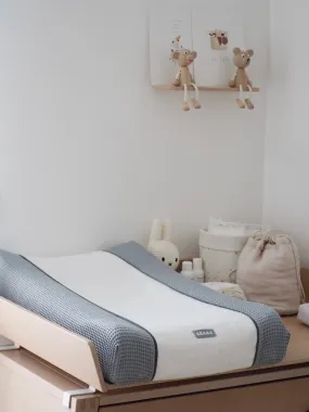 Drap-housse pour matelas à langer BEABA Sofalange light mist - Béaba